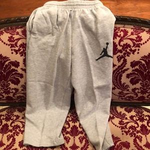 Grey boys medium air Jordan sweatpants